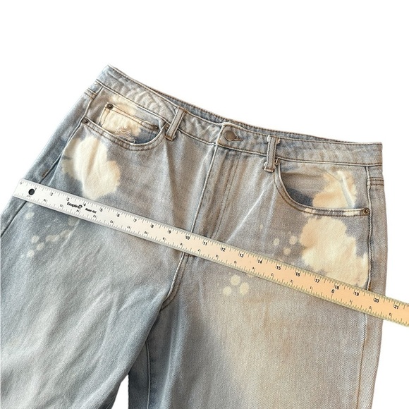 GB Juniors Jeans size 13 high rise crop boot cut bleach design - Picture 7 of 12